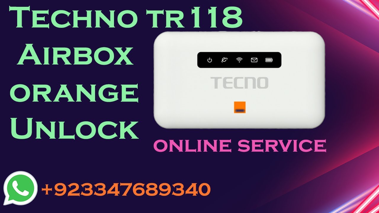 Tecno TR118 Orange  Airbox Unlock||100 %Working