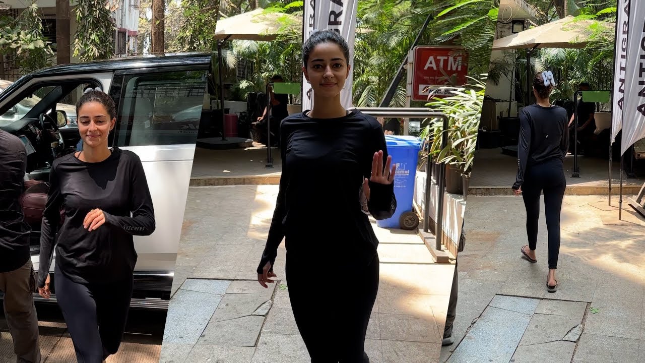 Ananya Pandey's HOT Gym Look in Bandra! 💥 #AnanyaPandey #BollywoodFitness #GymLook