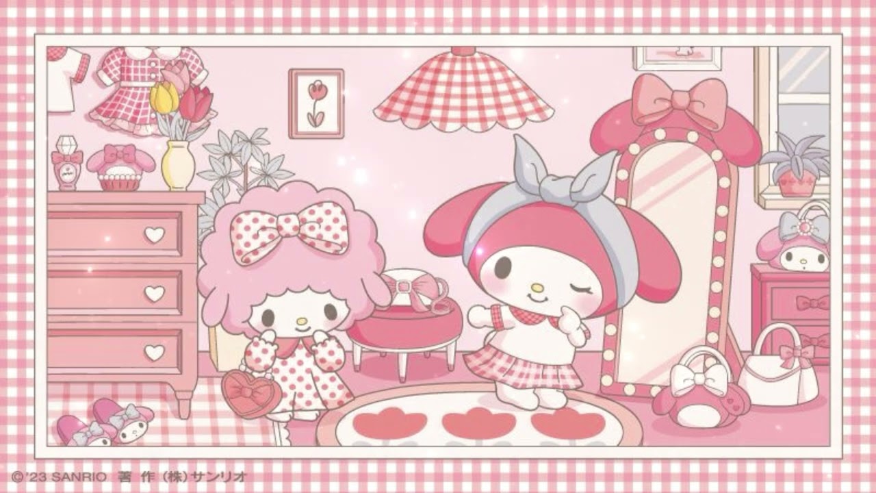 🌸My Melody & My Sweet Piano's Dress-Up Day👛|Cute Kawaii Sanrio Lofi to Study, Chill, & Relax🩷