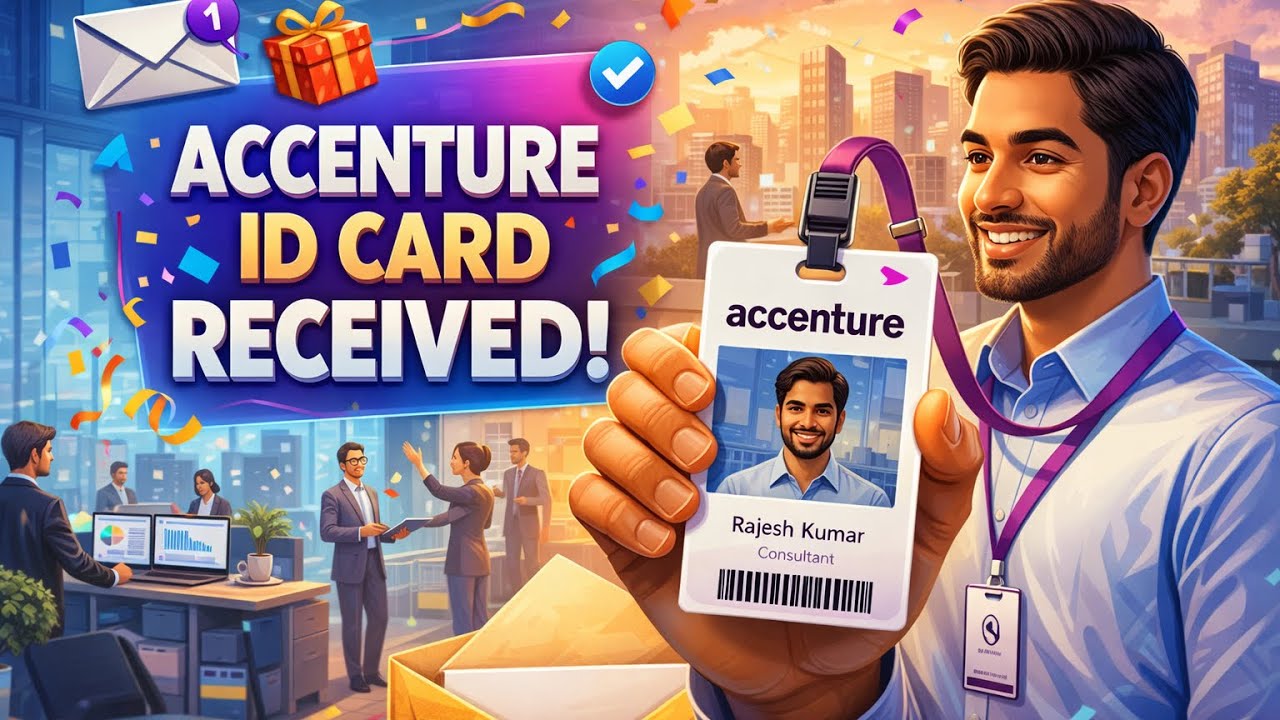 Joining day in Accenture Chennai 