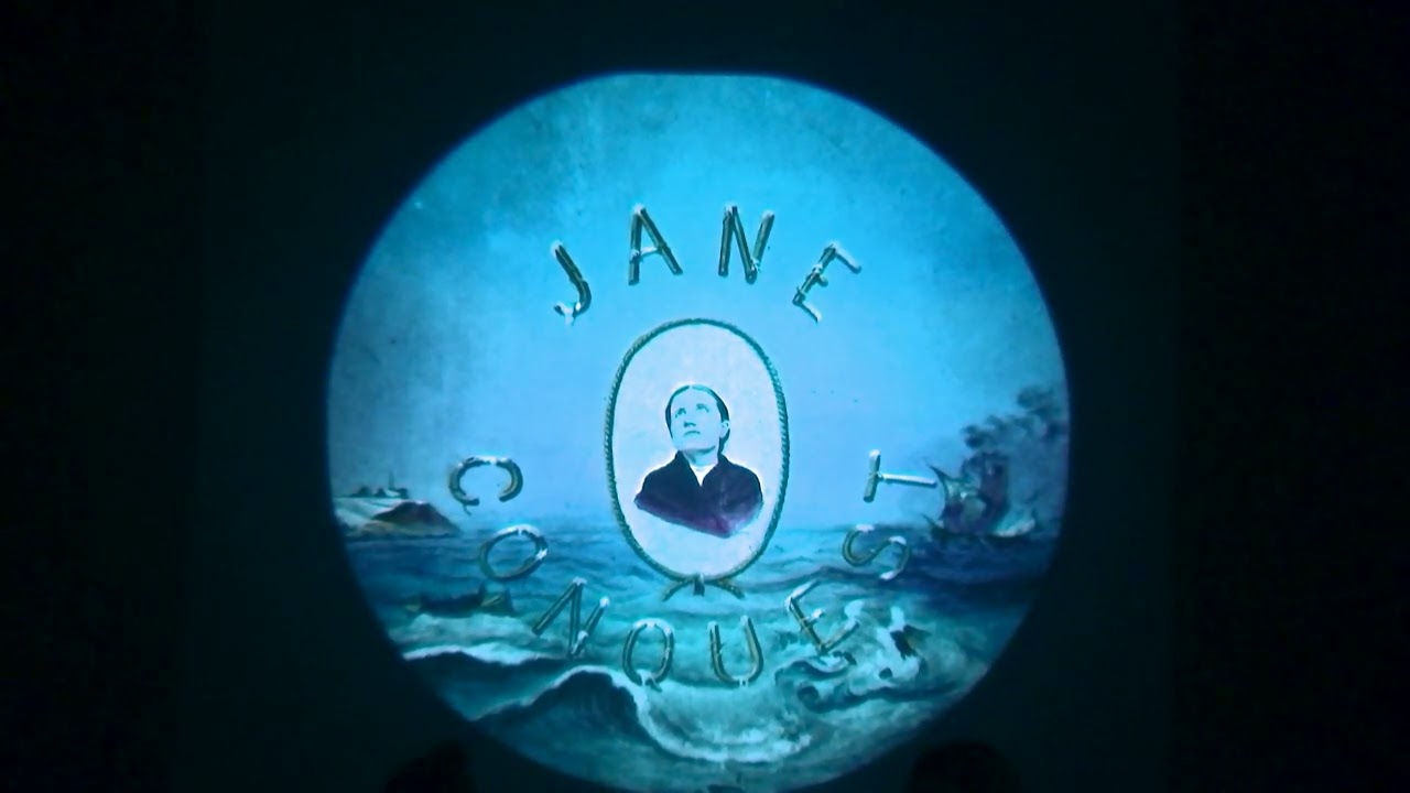 ACMI magic lantern show featuring chromatropes and the story Jane Conquest, 2022 @martynjolly8896