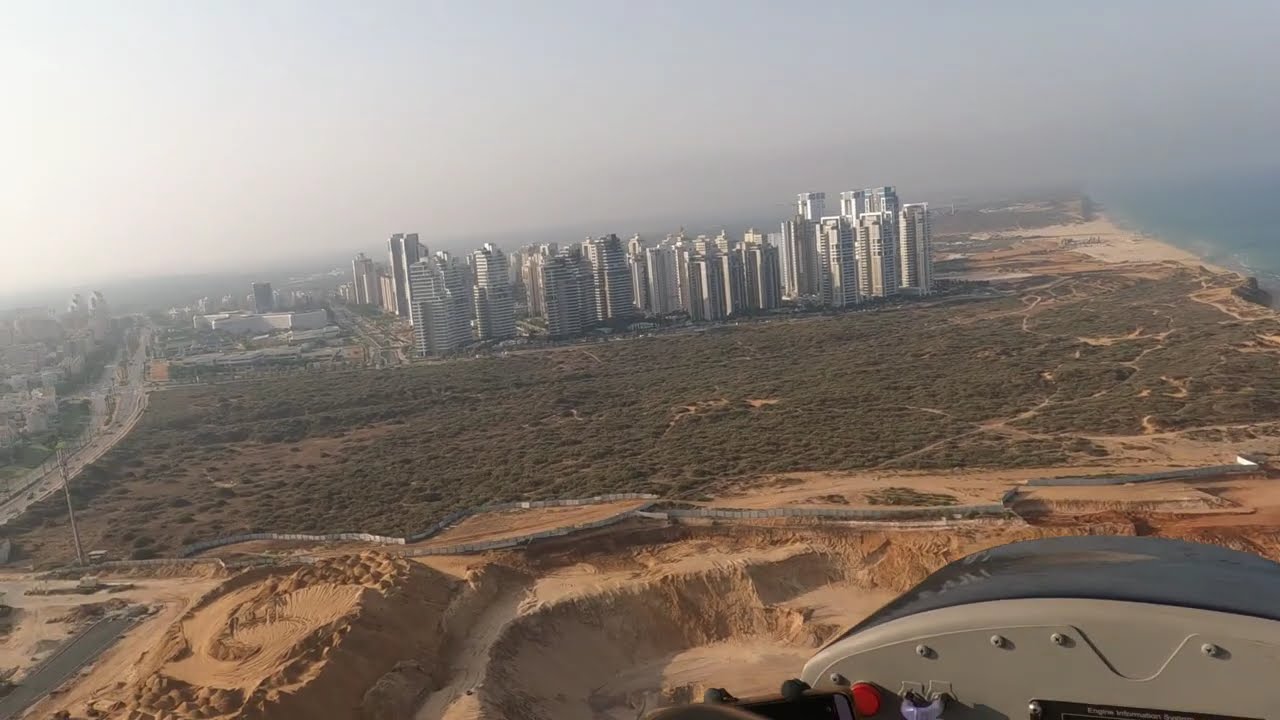 Flying on the Netania's beach