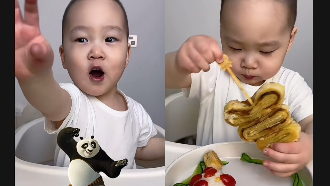 小吃货又来啦！#宝宝美食 #吃货推荐官 #food #mukbang #eat #eating #cute   