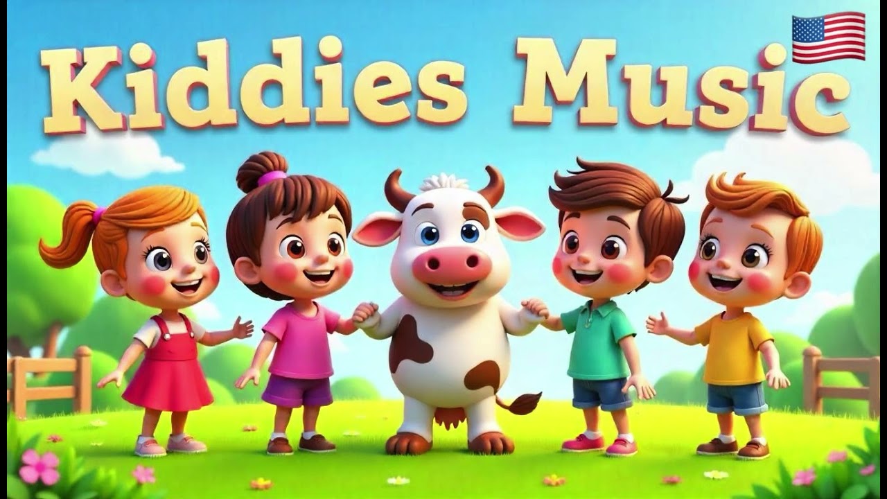 Kids Song: Moo, Moo – The Cow Says Hello! 🐄🌾🇺🇸
