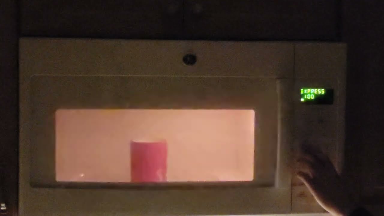 Ambient Microwave hot water, night time. Red mug. Part 2. Somebodies watching you!