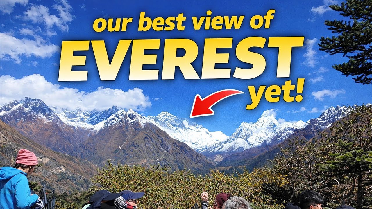 Getting our best view of EVEREST yet! Day Three of our trek to Everest Base Camp
