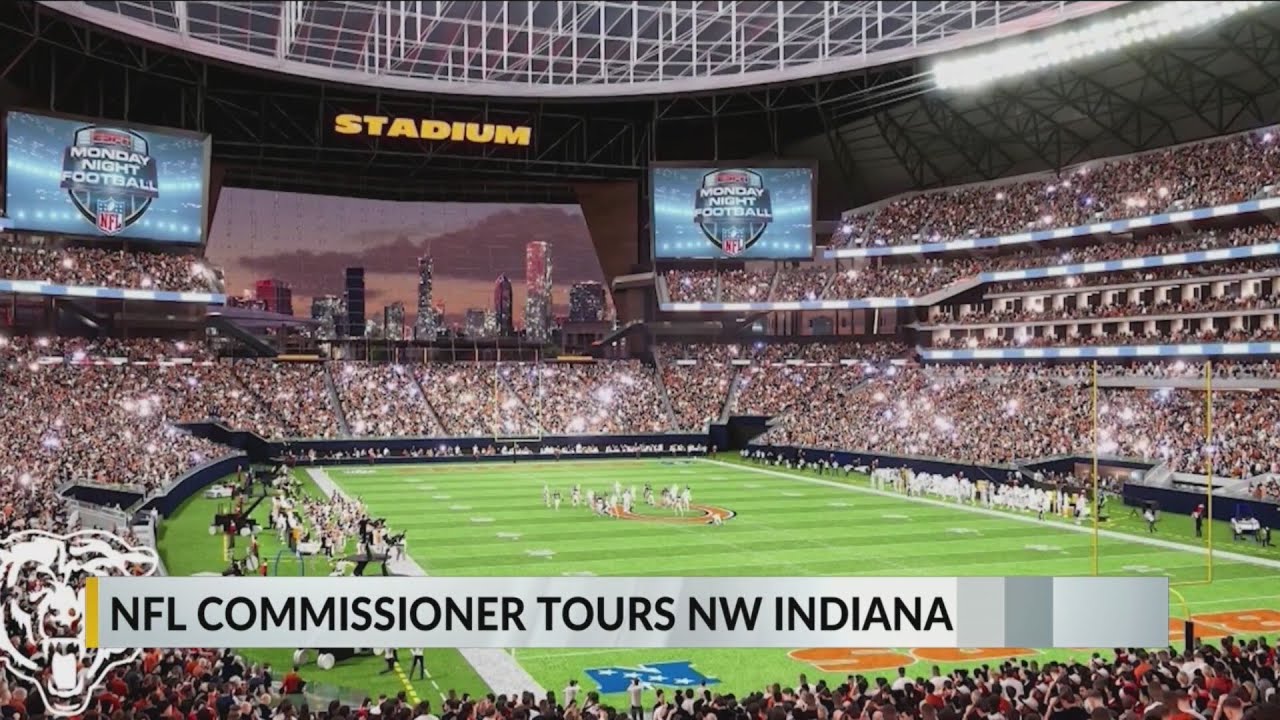 NFL commissioner touring potential Chicago Bears stadium sites in NW Indiana