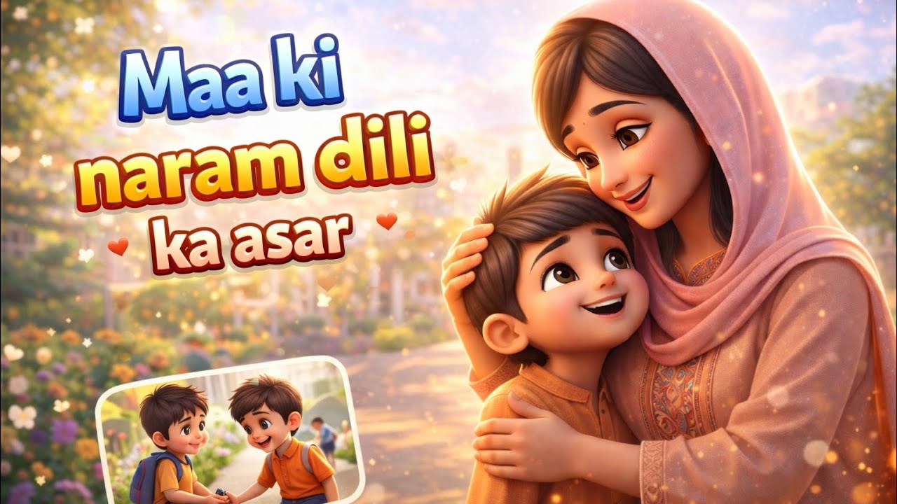 Maa Ki Naram Dili Ka Asar | Emotional 3D Cartoon Story | Kids Moral Story in Urdu