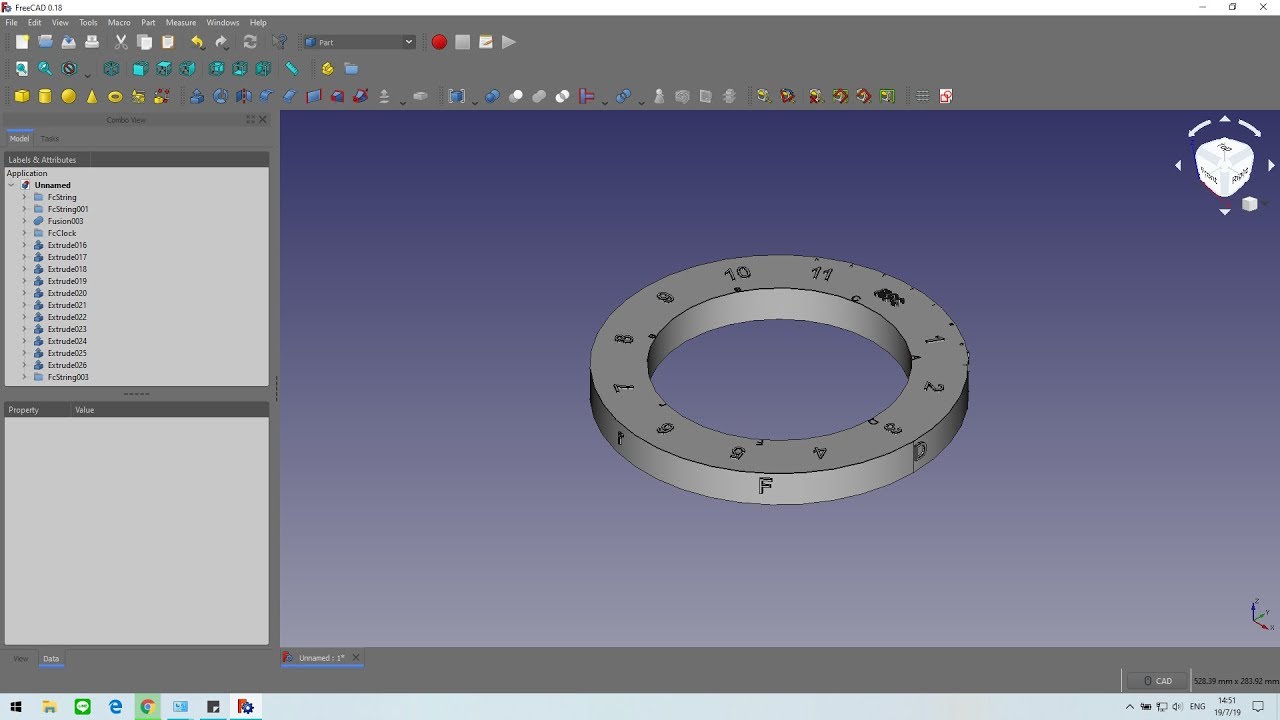 FreeCAD TEXT