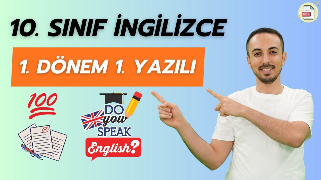 10. Sınıf İngilizce 1. Dönem 1. Yazılı