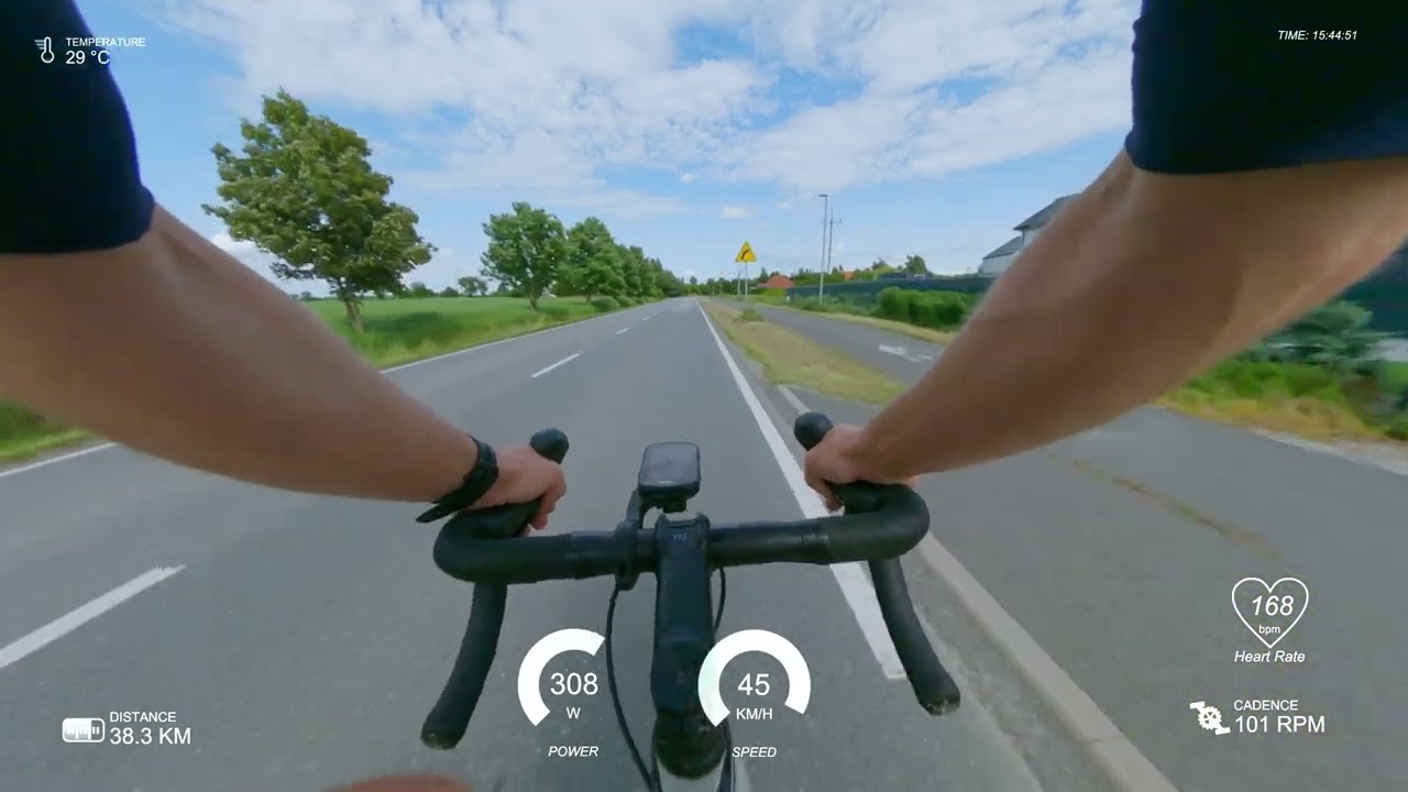Pierwsze 50 minut w drugiej strefie, druga połowa to interwały w strefach 4 i 5. [telemetria]