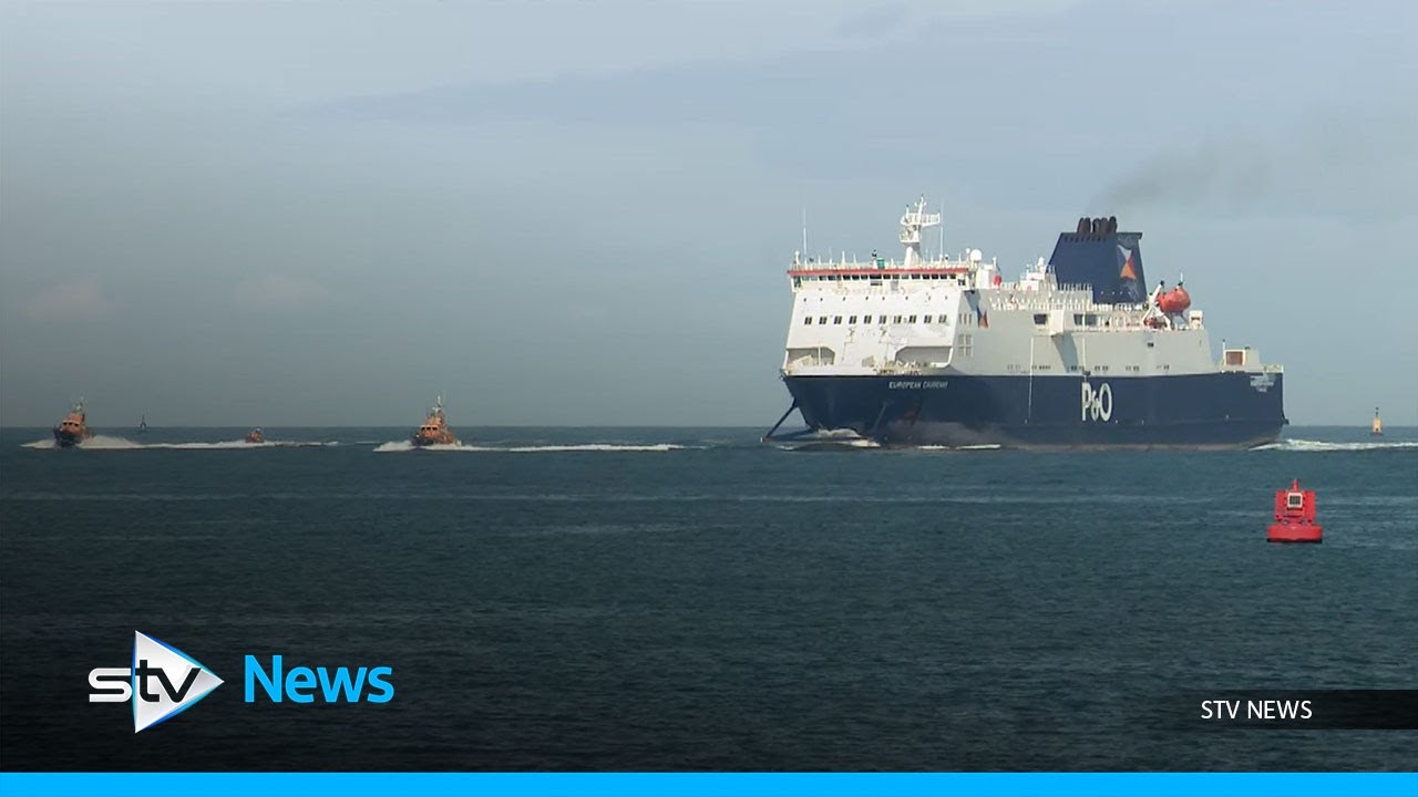 P&O ferry European Causeway guided to port after losing power at sea