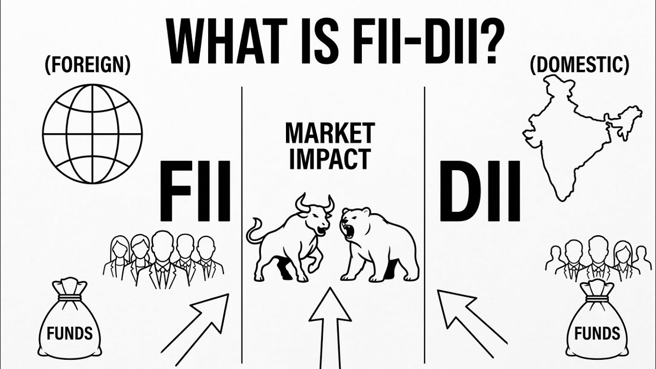 What are FII and DII? | The Big Players of the Stock Market Explained !