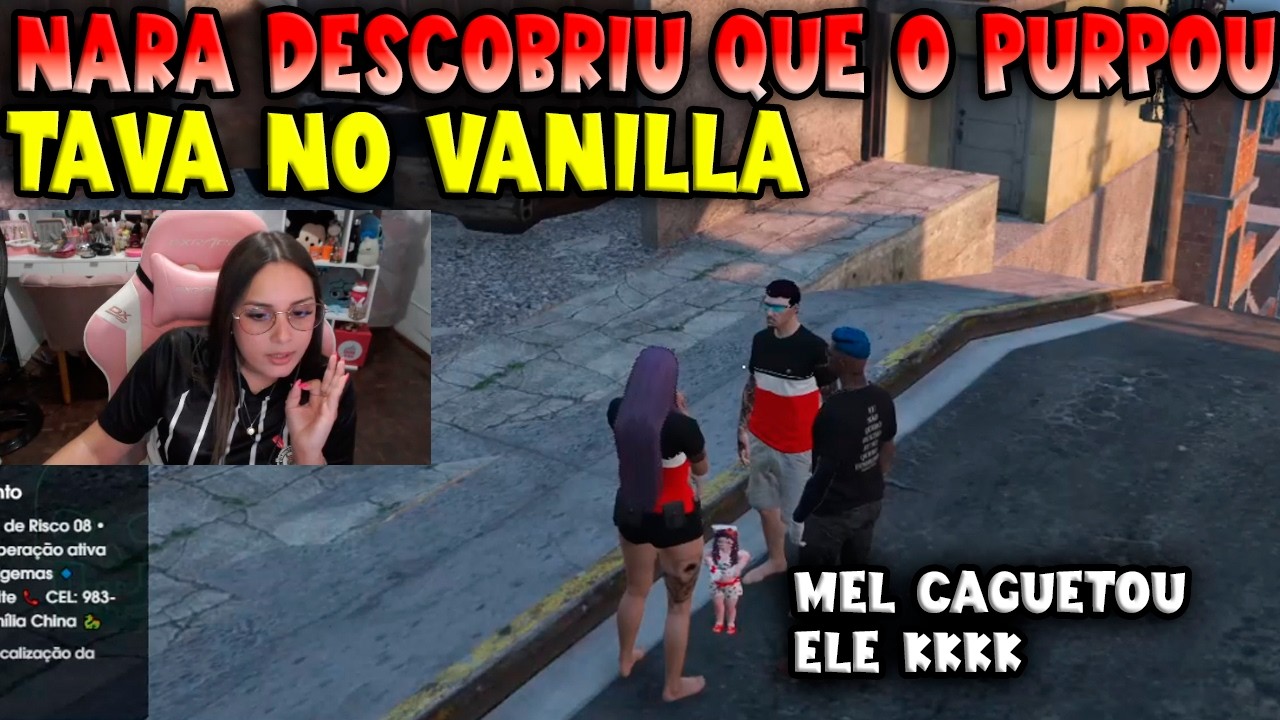 NARA DESCOBRIU QUE O PURPOU TAVA NO VANILLA, A MEL CAGUETOU ELE 🤣🤣🔥- KOGA GTA RP CLIPS