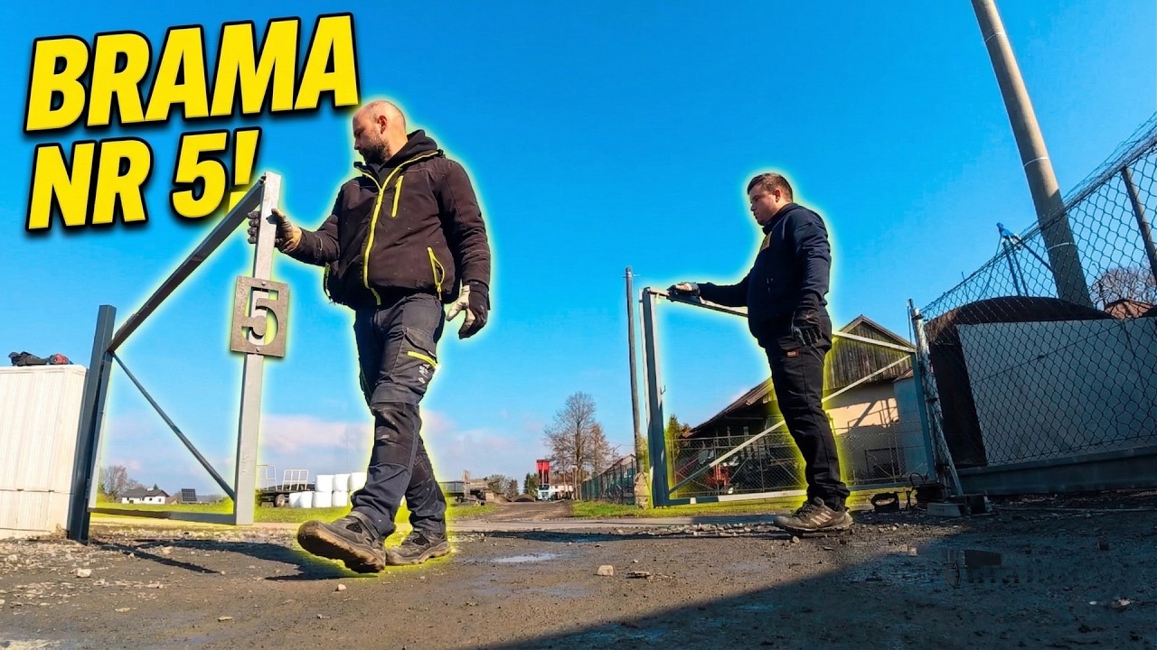 Leniwa sobota, a robota zrobiona! Wieszamy 5. bramę i szykujemy robota na sezon