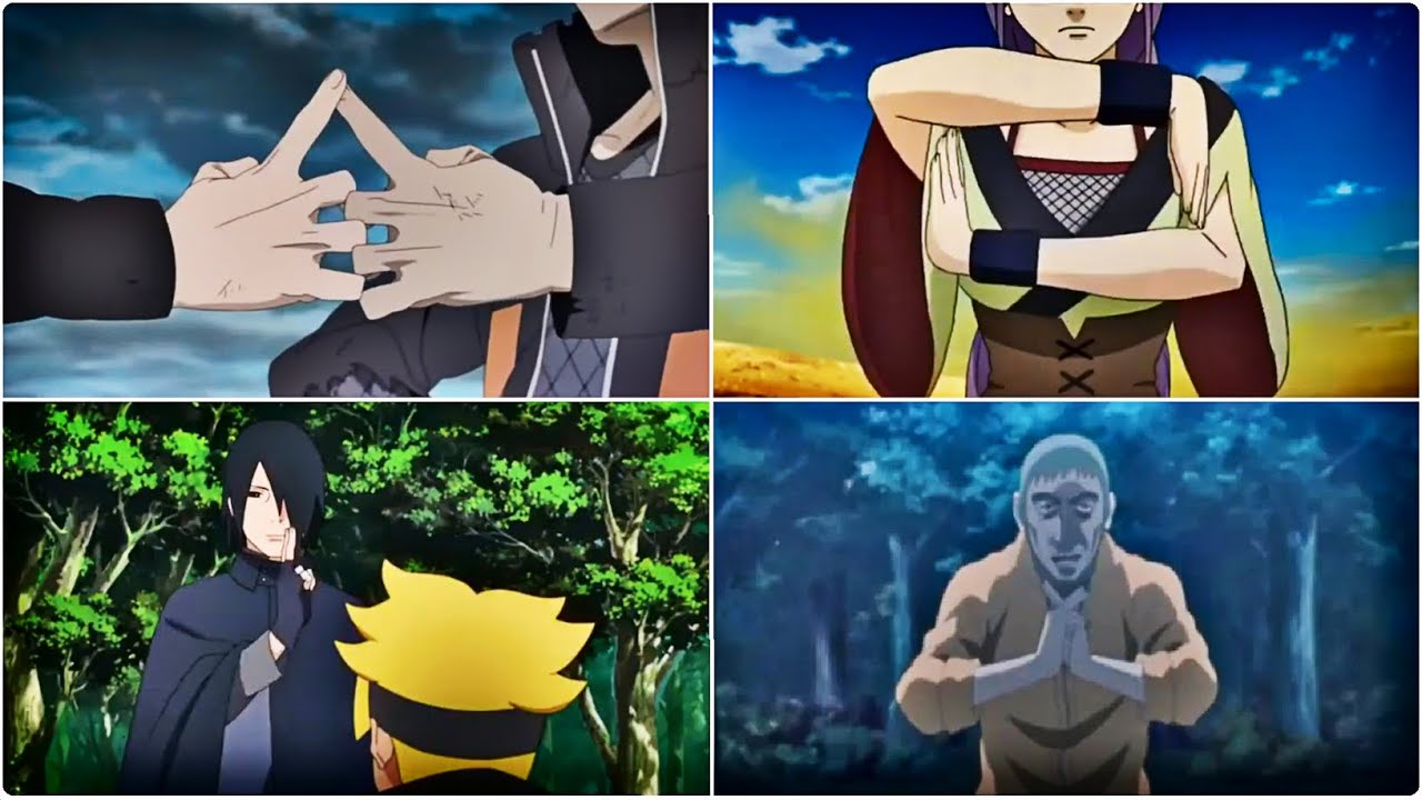 Naruto cool hand seals full complete collection