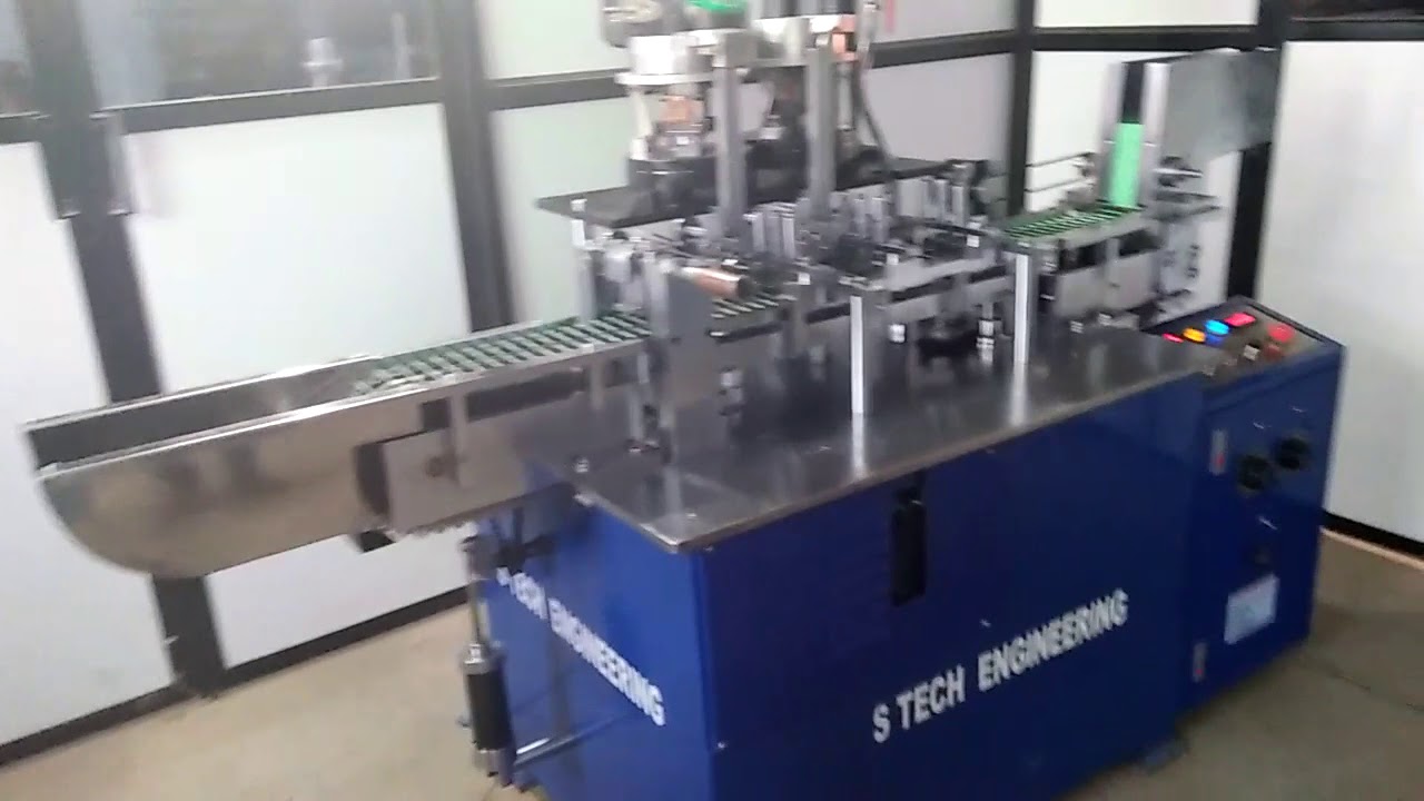 Bic type spiral refill making  machine. use and throw pen making machine.pen making machine.