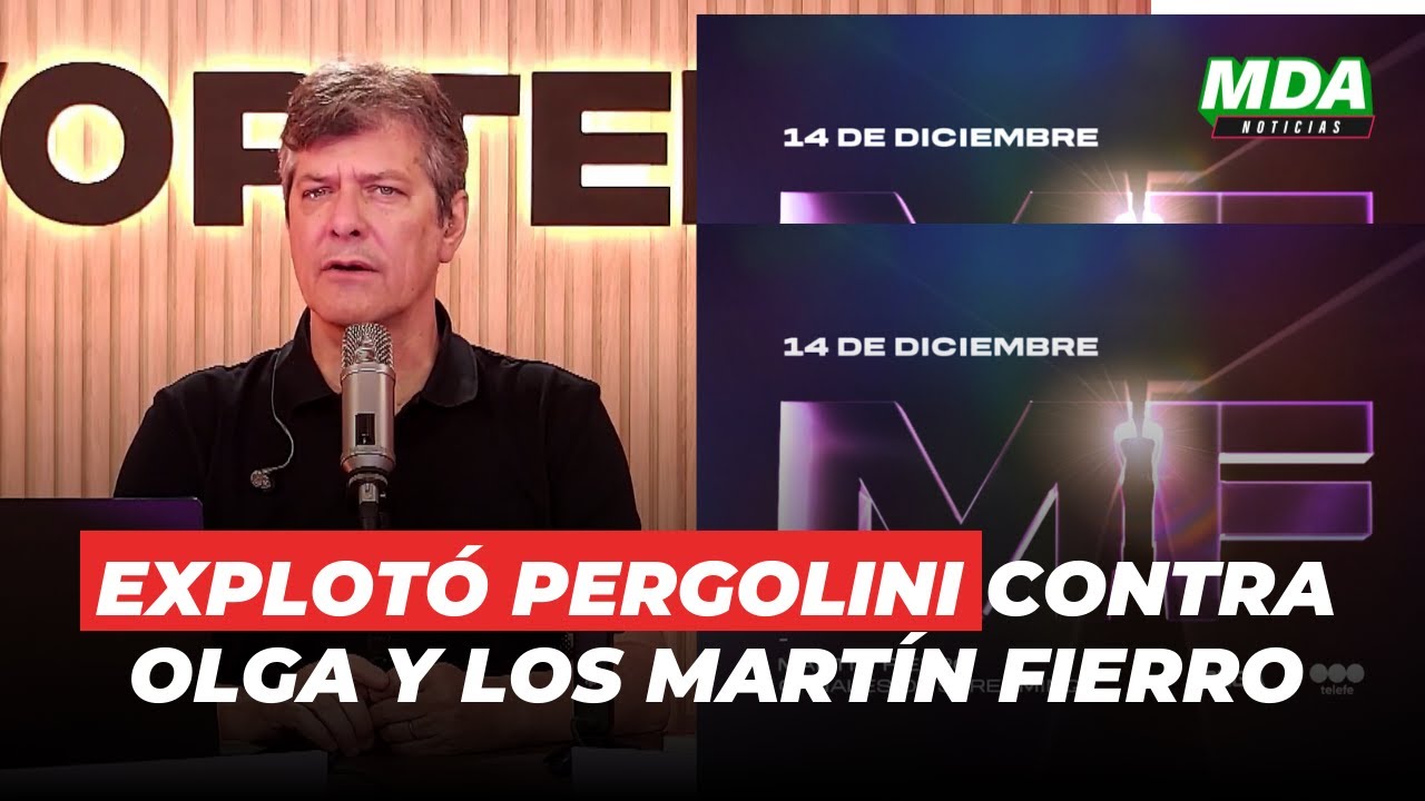 EXPLOT&Oacute; PERGOLINI contra los MART&Iacute;N FIERRO del STREAMING tras COBRAR por el VOTO a MEJOR COMUNIDAD