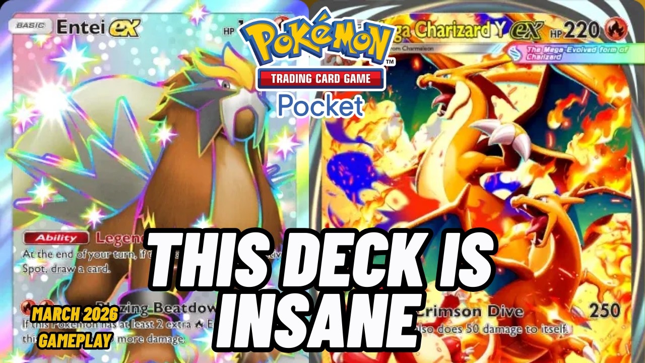 Nuclear Flames! MEGA CHARIZARD ex & ENTEI ex Incinerate the Enemy! | Pokemon TCG Pocket