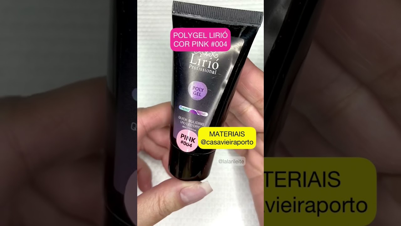 ALONGAMENTO DE POLYGEL NA UNHA POSTI&Ccedil;A #shorts #unhasdegel