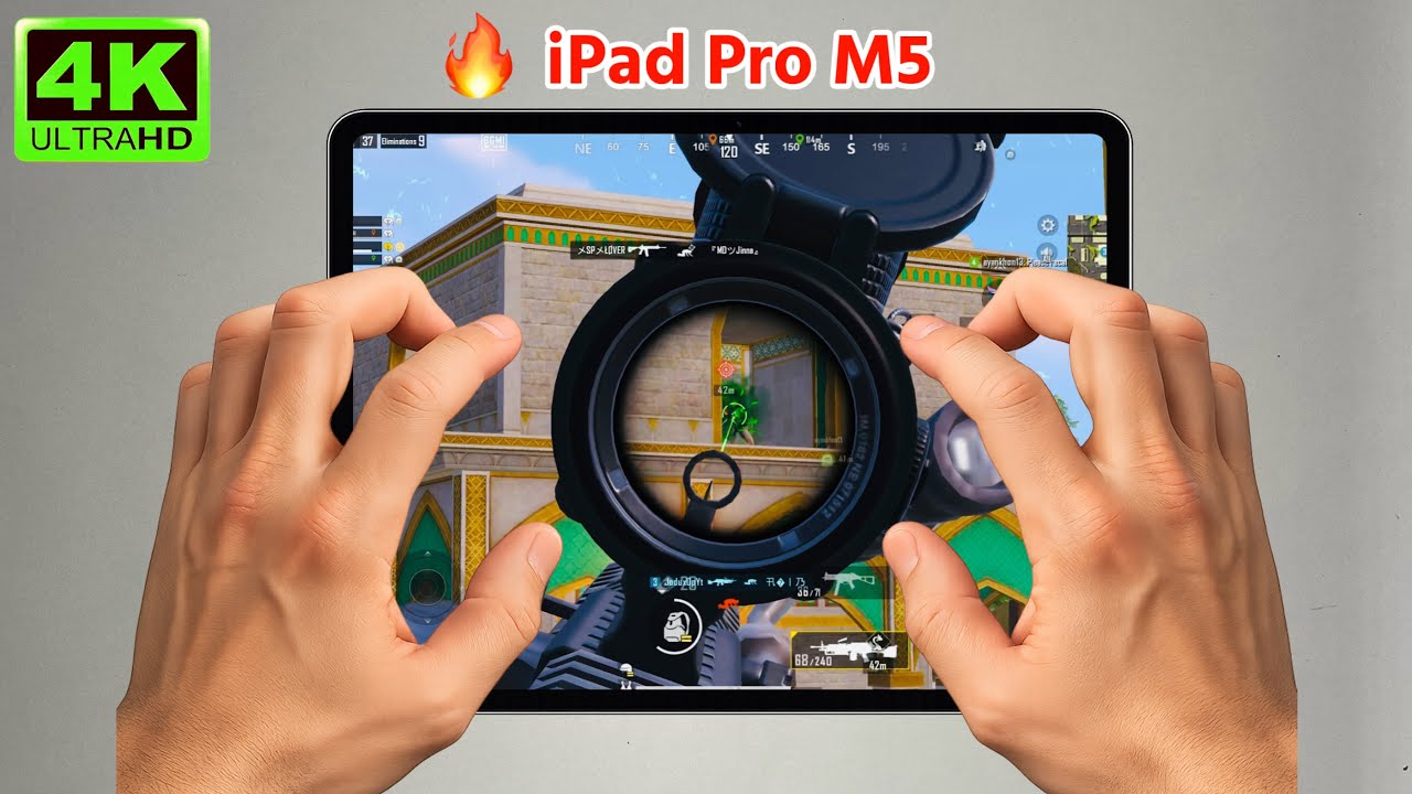 🔥iPad Pro M5 Smooth+120fps BGMI Handcam Gameplay