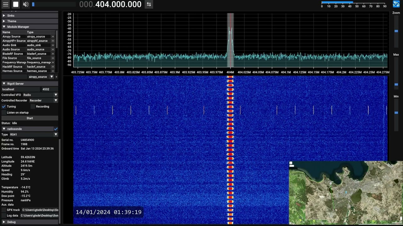 Radiosonde Tracking In SDR++
