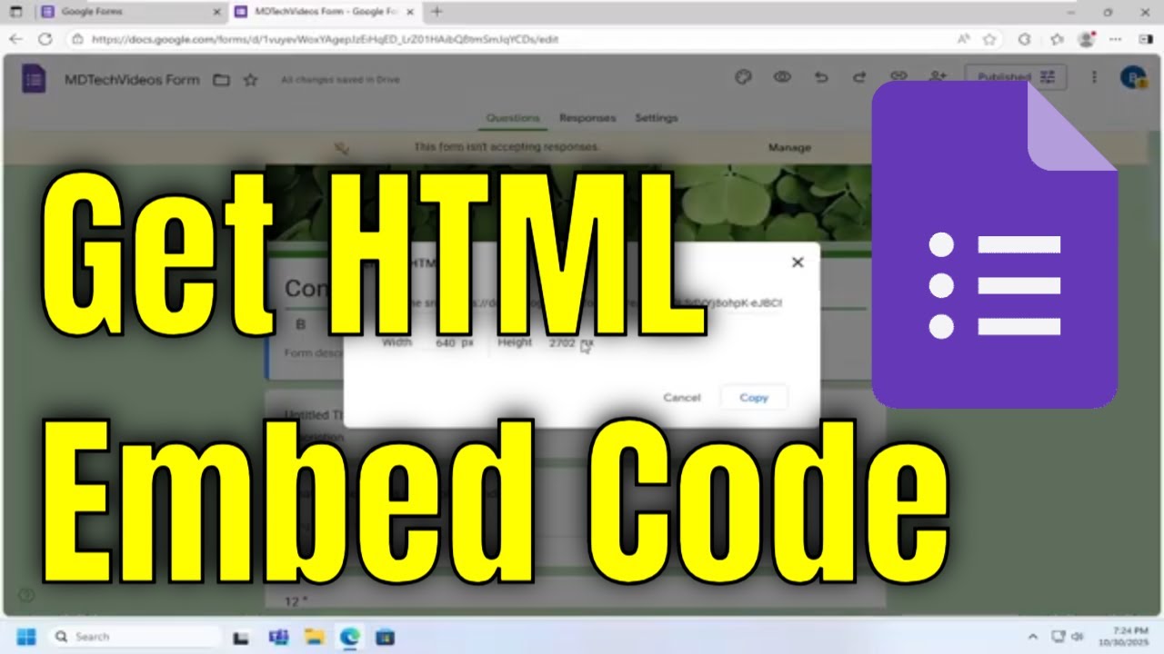 How To Get HTML Embed Code for Google Form [Guide]