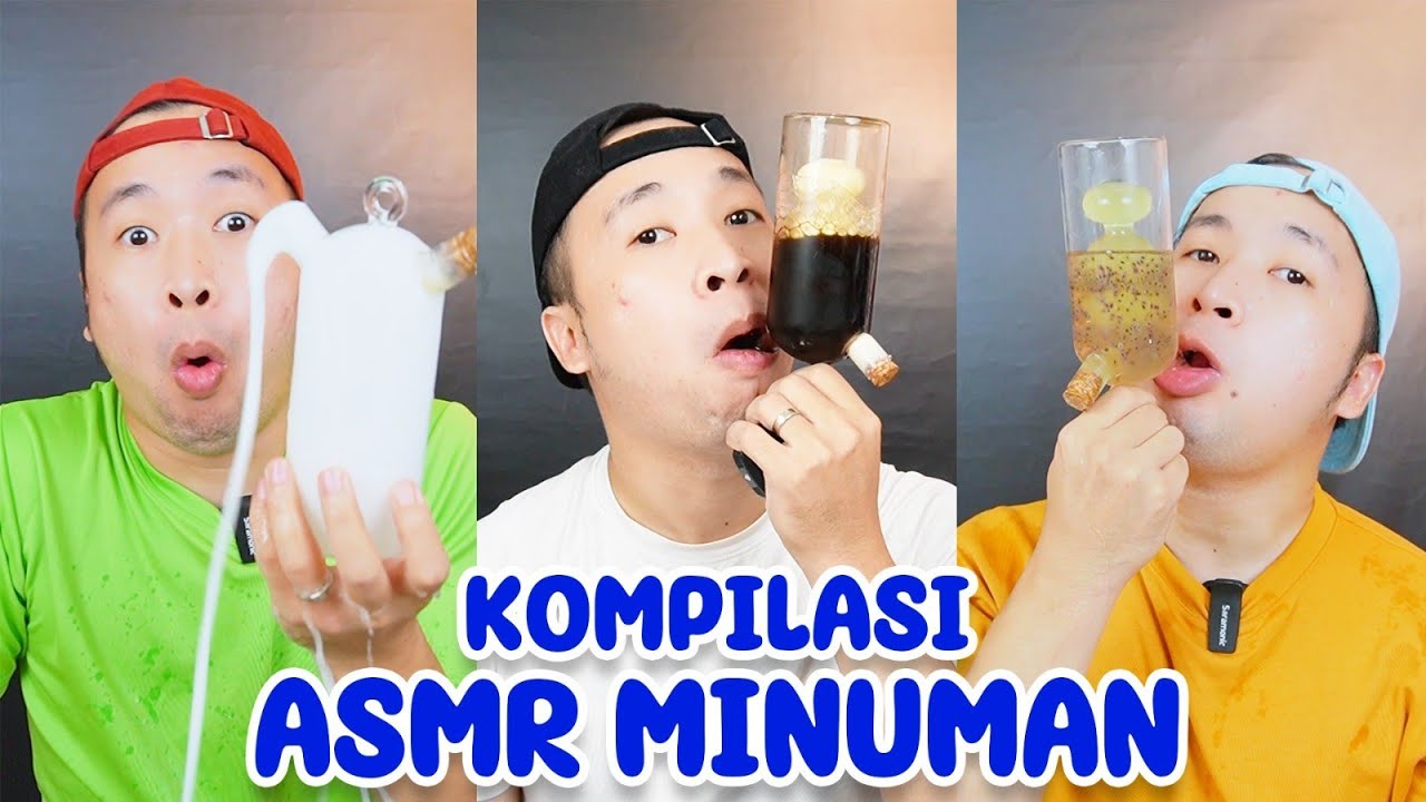 ASMR DRINK WATER | MINUM AIR DI BOTOL UNIK