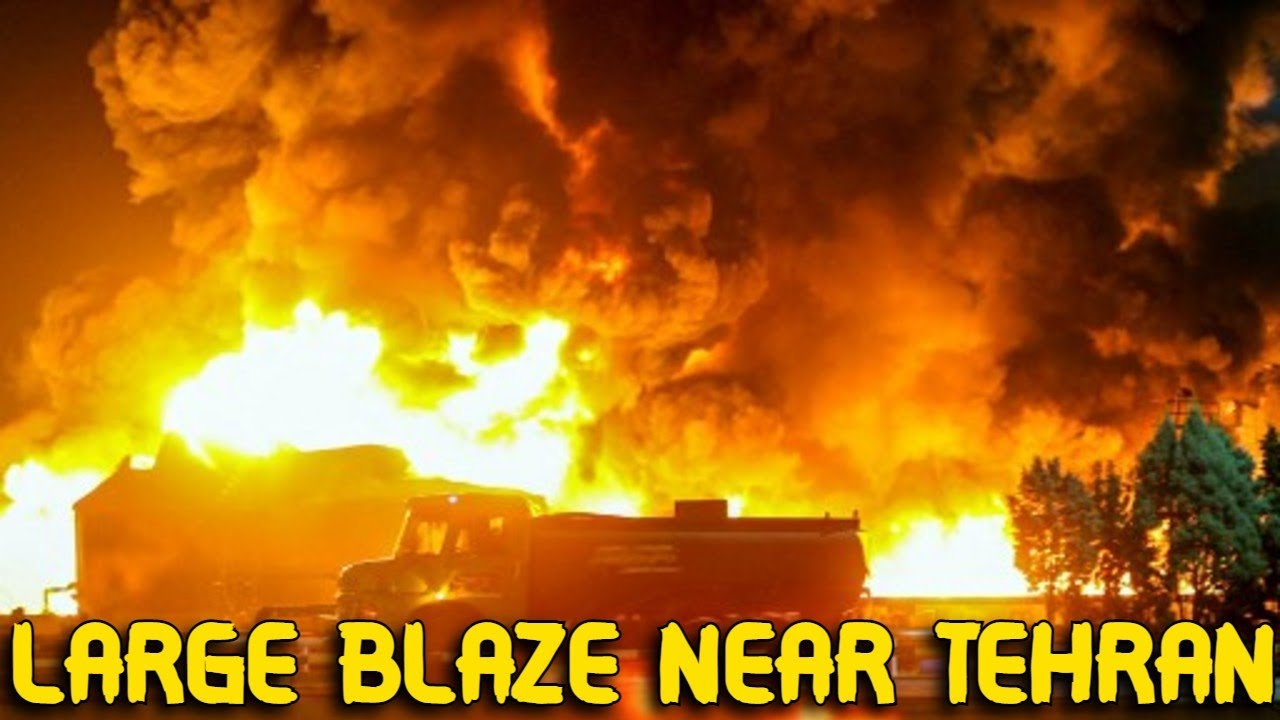 Blast and large blaze reported at state owned warehouse near Tehran