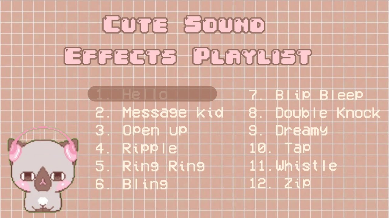 Cute Sound Effects for Edit Part 3. by: Hey it's Criz | with Download Link