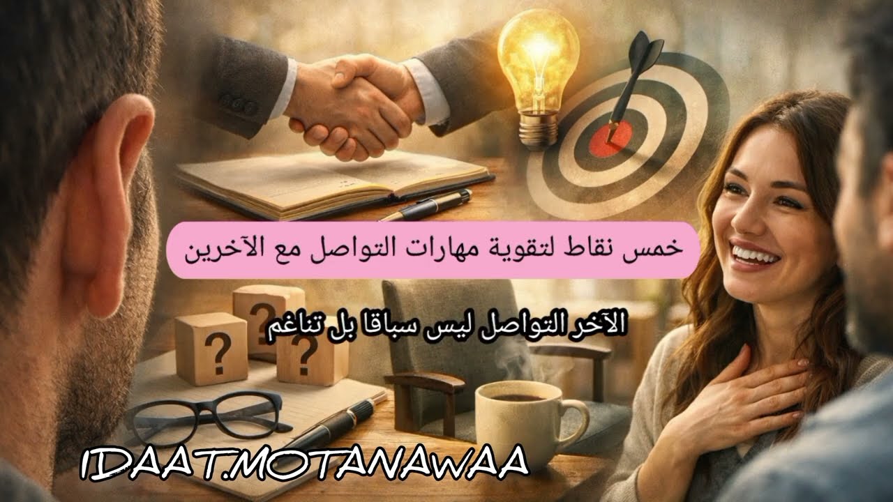 خمس نقاط لو ركزت عليها ستقوي طريقة تواصلك مع الآخرين💯👍🏻