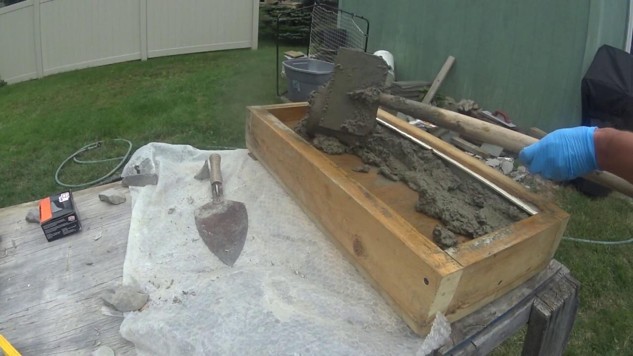DIY Pool coping block for skateboarding