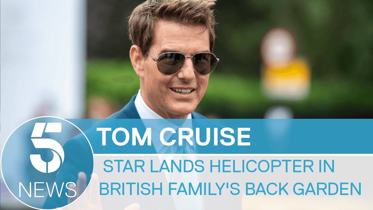 Tom Cruise lands helicopter in British family's back garden | 5 News