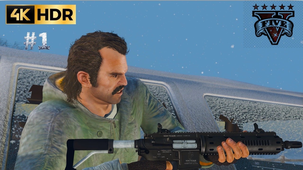 GTA 5 natural vision evolved Gameplay Walkthrough Part 1 - GTA 5  PC 4K 60FPS No Commentary