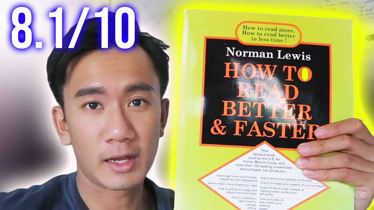How To Read Better And Faster by Norman Lewis - 8.1/10 (HONEST BOOK REVIEW)