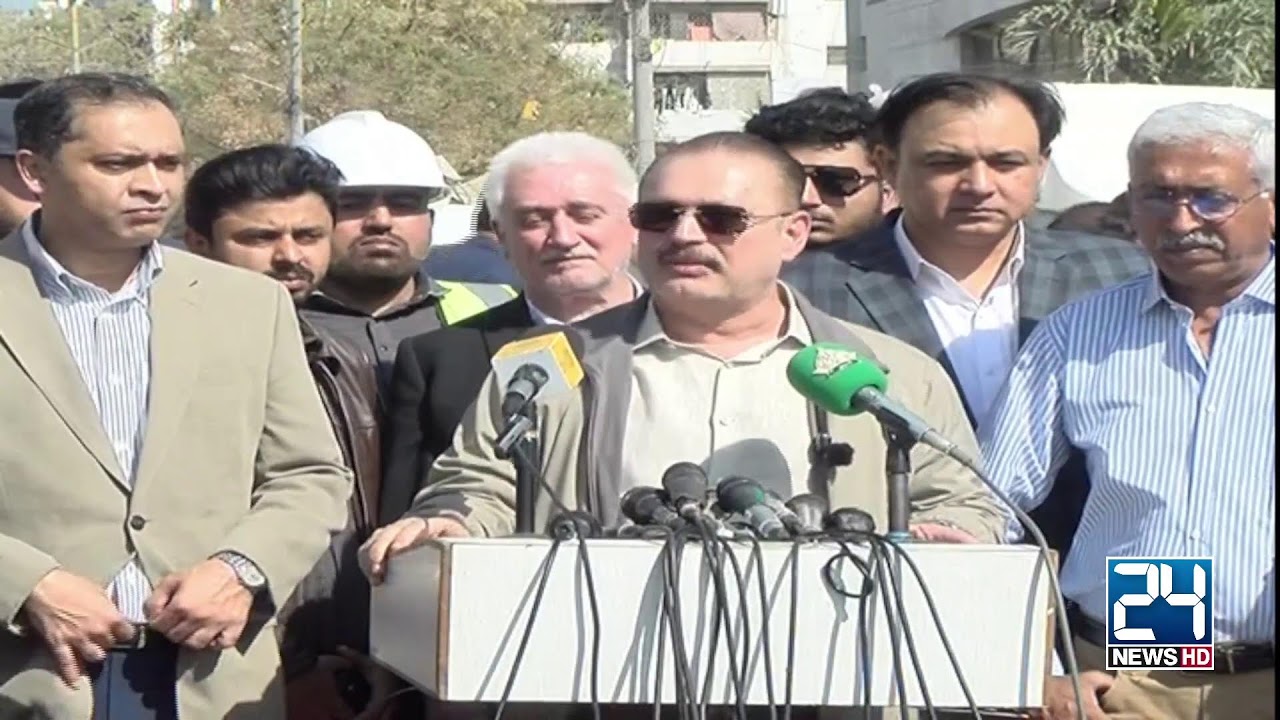 Provincial Minister Sindh Sharjeel Inam Memon Media Talk - 24 News HD