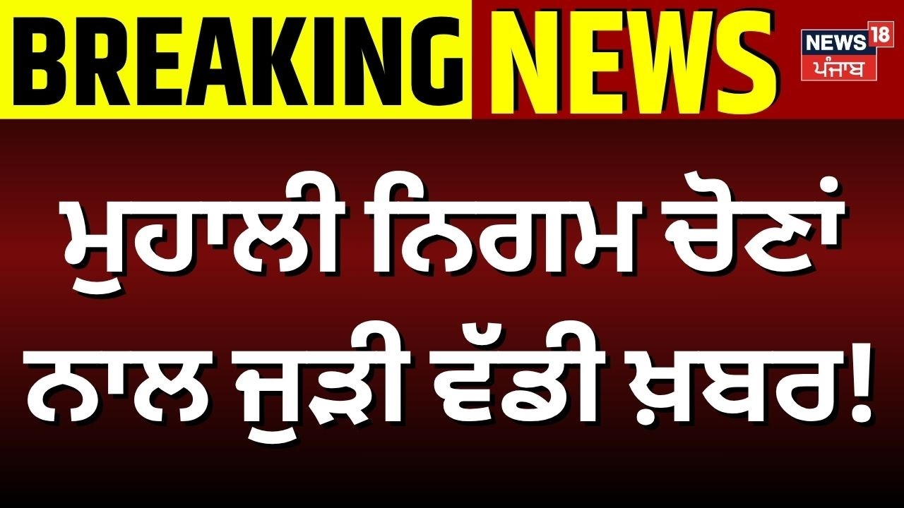 Mohali News | ਮੁਹਾਲੀ ਨਿਗਮ ਚੋਣਾਂ ਨਾਲ ਜੁੜੀ ਵੱਡੀ ਖ਼ਬਰ! MC Election Result 2026 | News18 Punjab