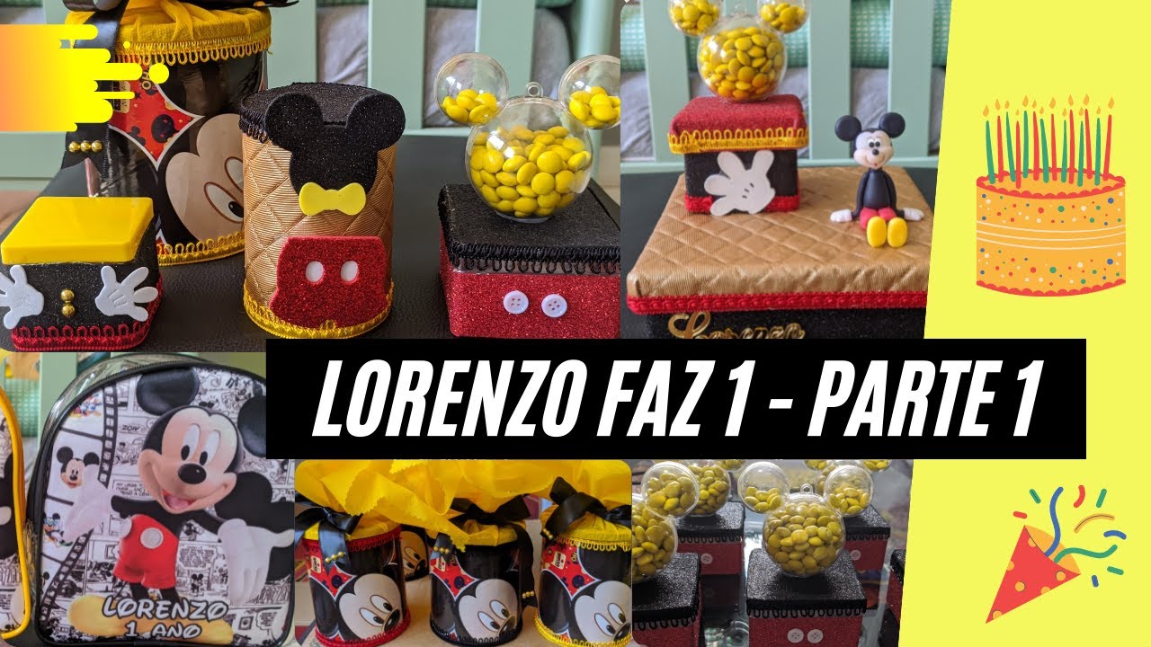 Preparativos Festa do MICKEY MOUSE | Lembrancinhas de LUXO | Lorenzo faz 1