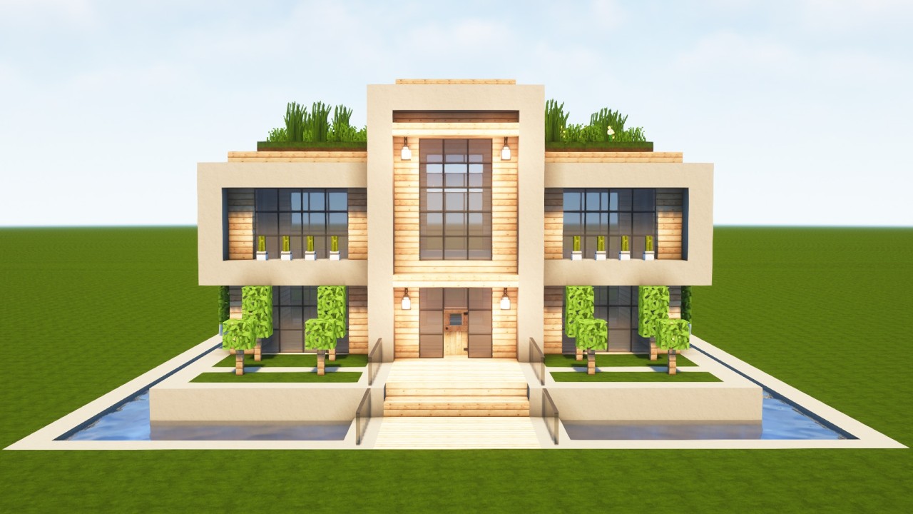 MODERNES HAUS in MINECRAFT bauen TUTORIAL [HAUS 336]
