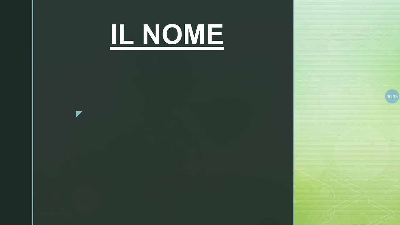 IL NOME:  - COMUNE E PROPRIO  - GENERE E NUMERO