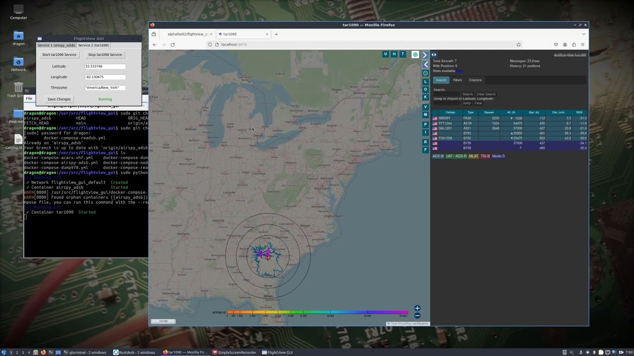 WarDragon Настройка сервера TAK 5.2 на DragonOS + Flightview_GUI с AirspyR2 (TAR1090) Часть 1