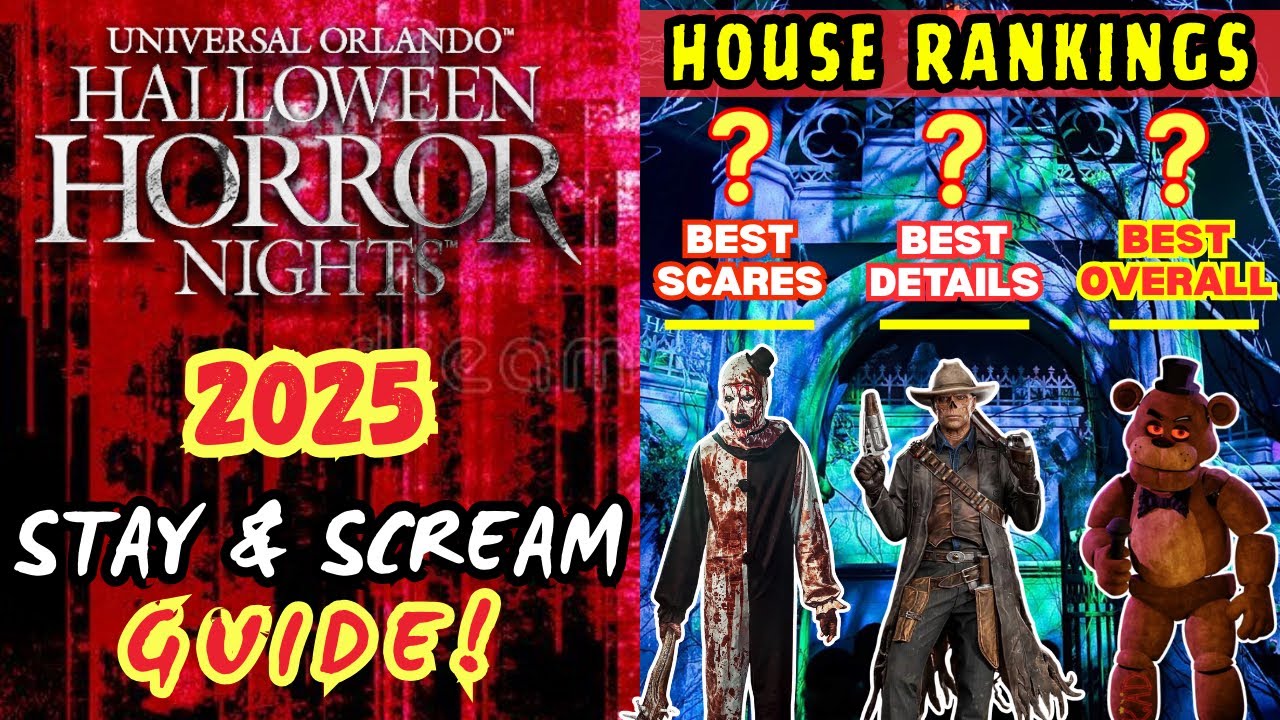 HHN 34 | NEWLY CHANGED Stay & Scream ULTIMATE Guide! | House REVIEWS! | Halloween Horror Nights 2025