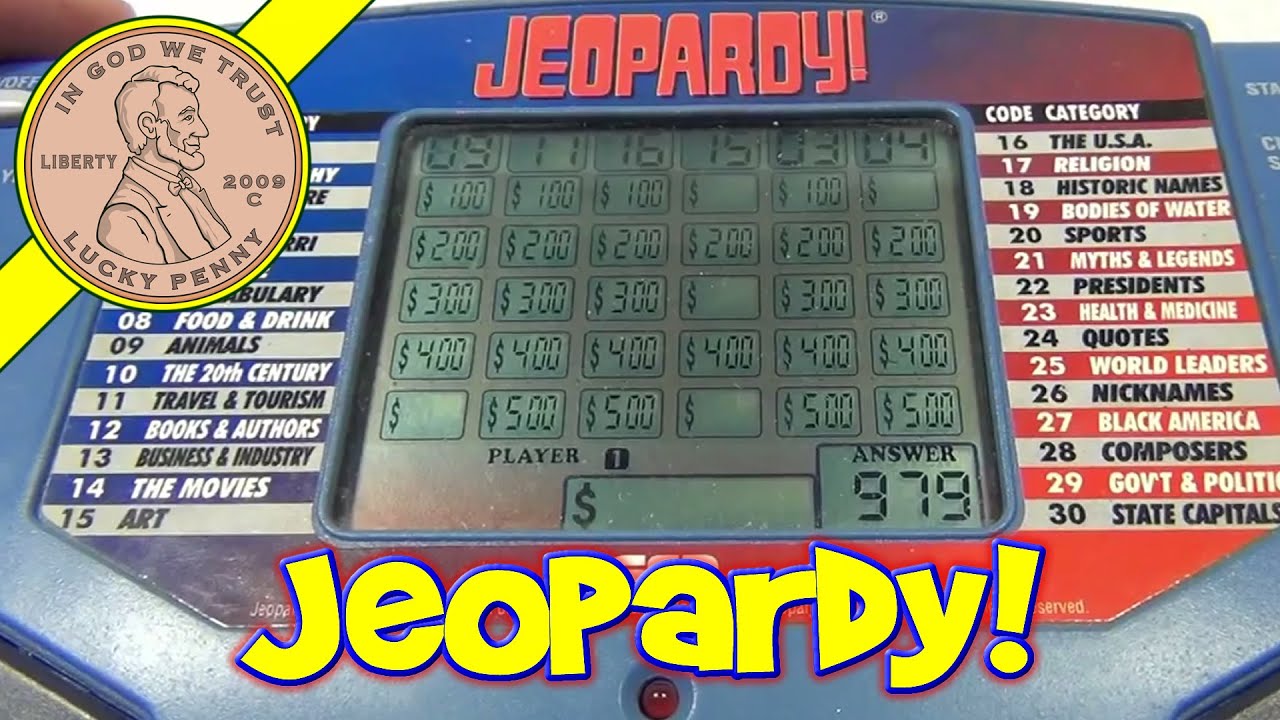 Jeopardy Handheld Electronics, 1995 Tiger Electronics