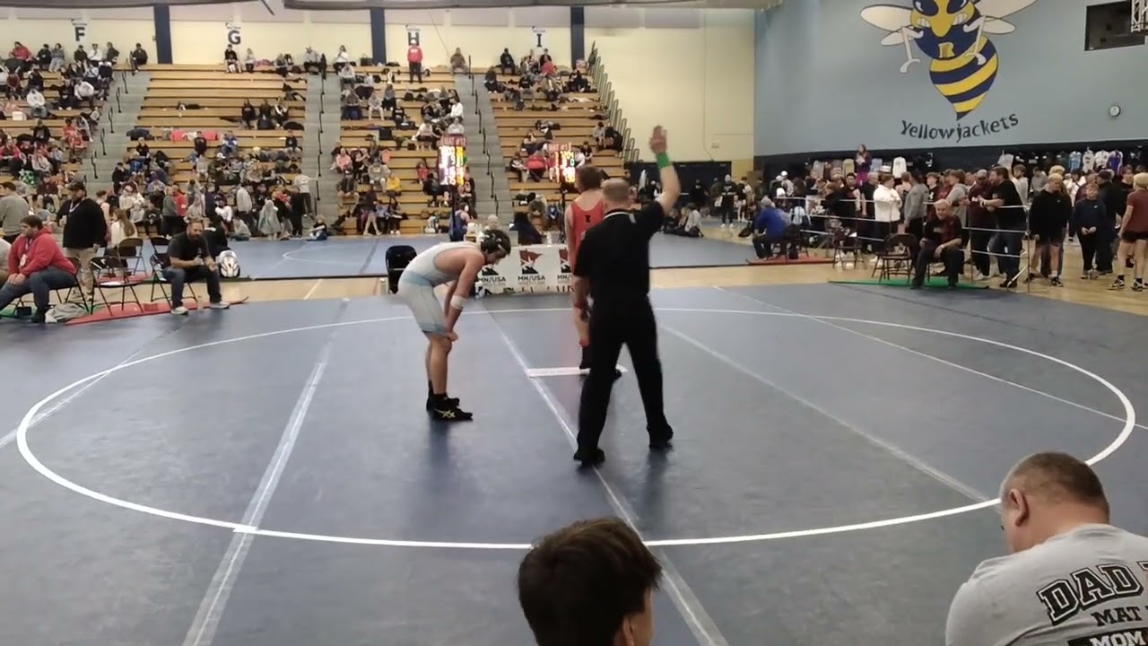 Hudson vs Gavin Edwards 16U, 175lbs 2026 MNUSA State Folkstyle Tournament 