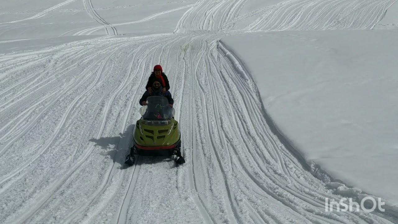 Snowmobiling in Gulmarg...#April 2021...