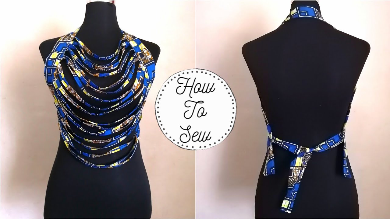 DIY Statement African Print Body Necklace- Ankara