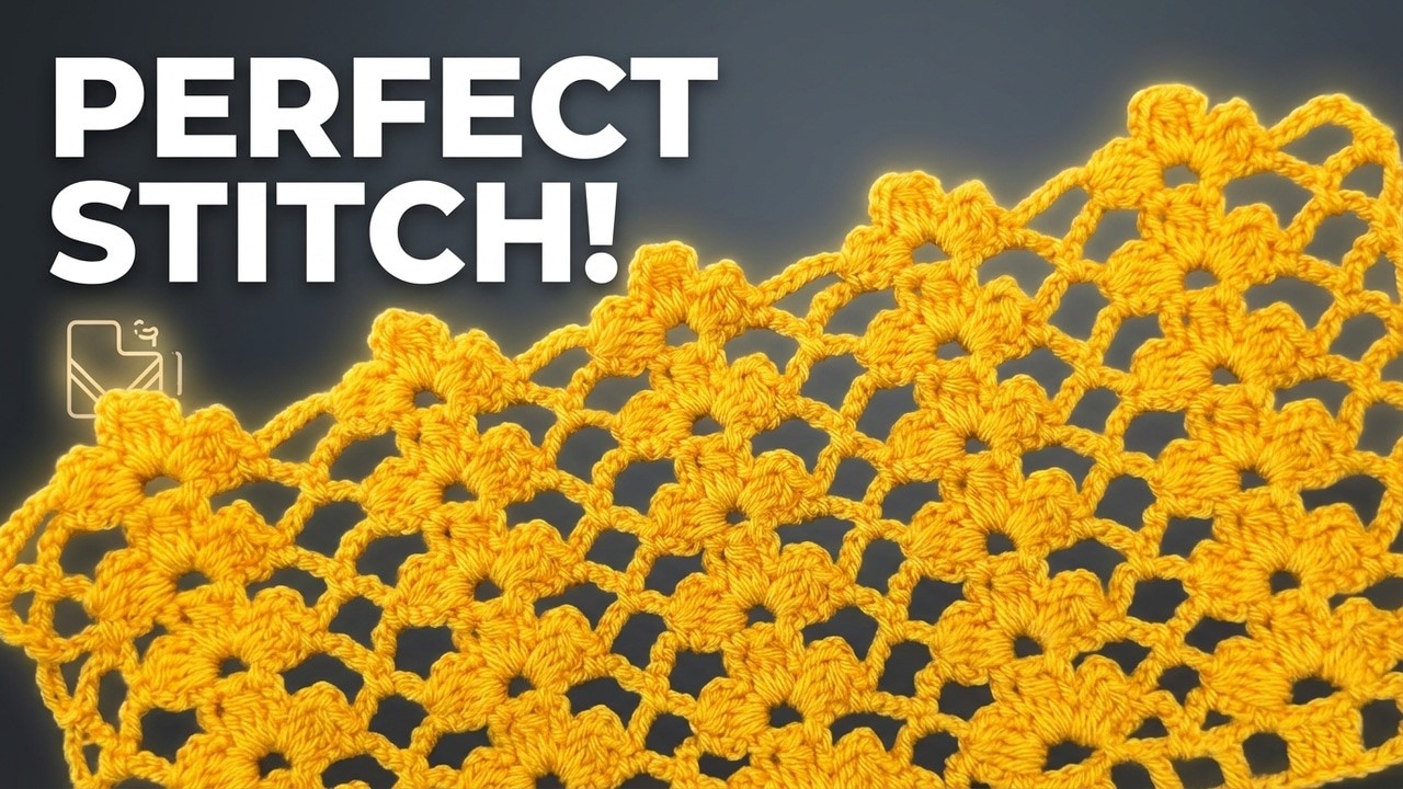 You Won’t Believe This Easy Crochet Flower Stitch 😍 Perfect for Blankets & Shawls