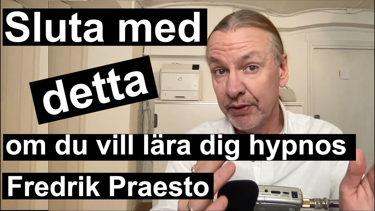 Sluta med detta om du vill l&auml;ra dig hypnos