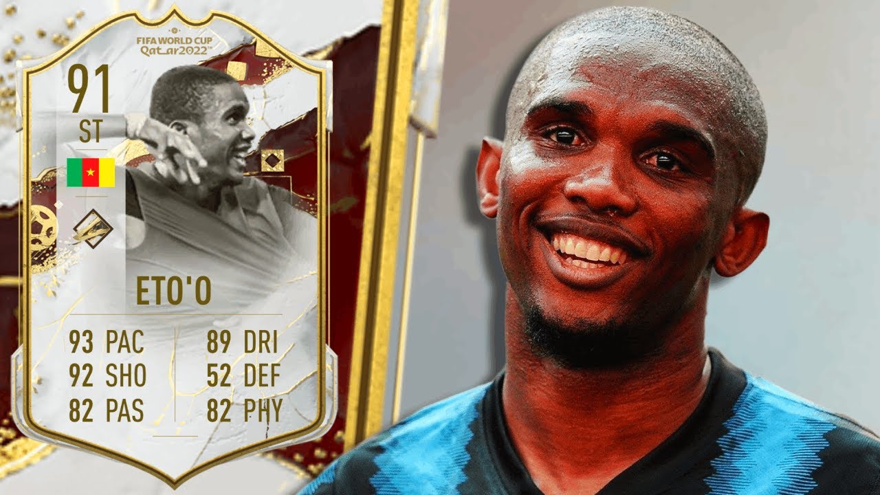 5* WEAK FOOT! ⭐ 91 World Cup Icon Samuel Eto&rsquo;o FIFA 23 Player Review
