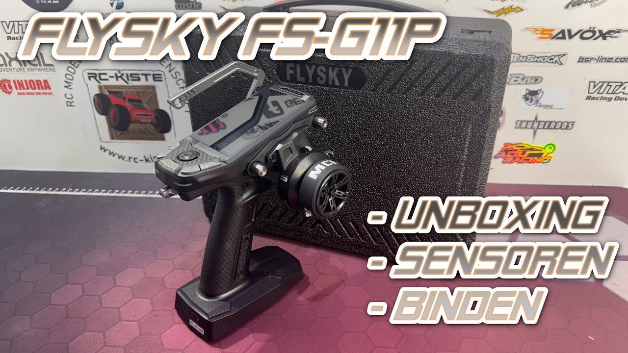 Flysky FS-G11P in Kooperation mit Absima - Vorstellung, Sensoren, binden